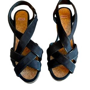 Camper Black Sandals